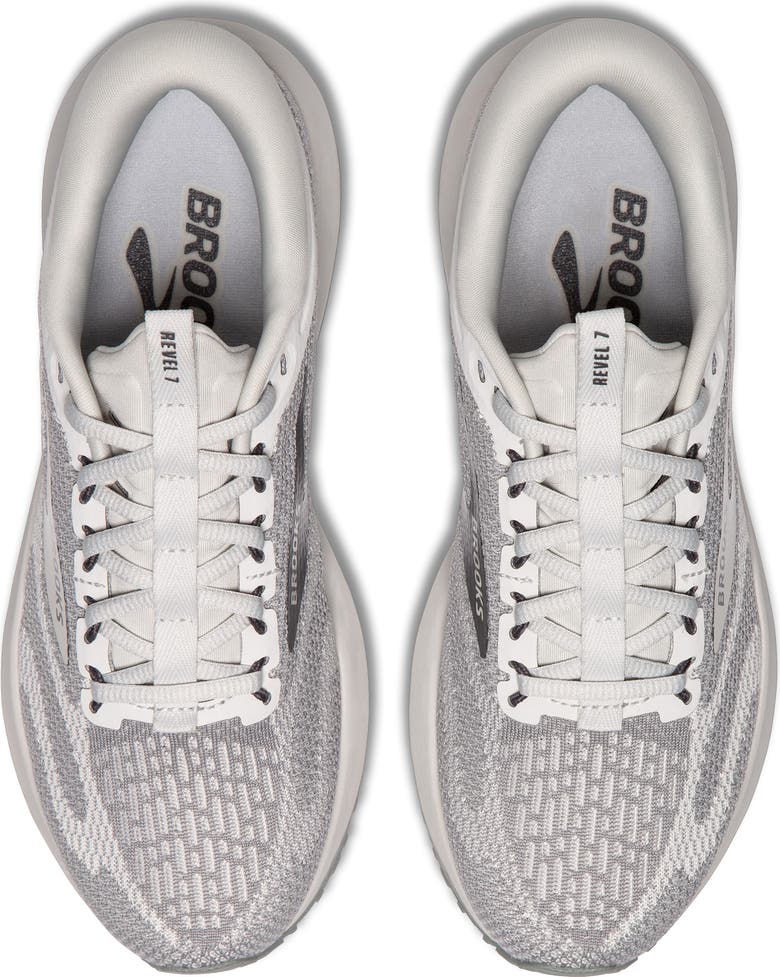 Brooks Revel 7 Scarpe Running Donna Neutre | Tomaia In Maglia Traspirante | Ammortizzazione DNA Adapt | Bianco/Nero 36 EU