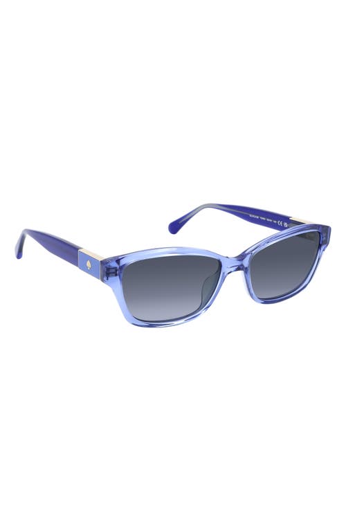 KATE SPADE KATE SPADE NEW YORK AYLA 53MM GRADIENT RECTANGULAR SUNGLASSES 