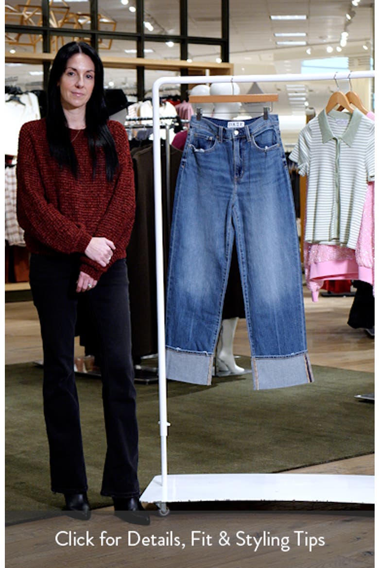 Eastside High Waist Cuff Crop Straight Leg Jeans video