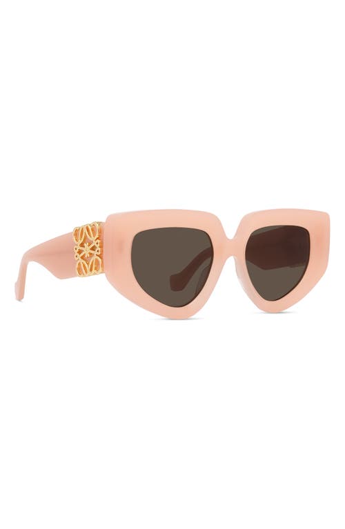 Loewe Anagram 51mm Geometric Sunglasses In Multi
