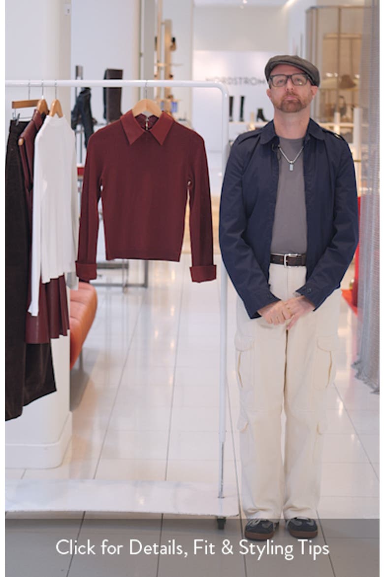 Porla Collared Wool Blend Sweater video