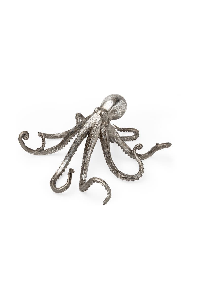 Strafford Silver Resin Octopus, Main, color, Silver