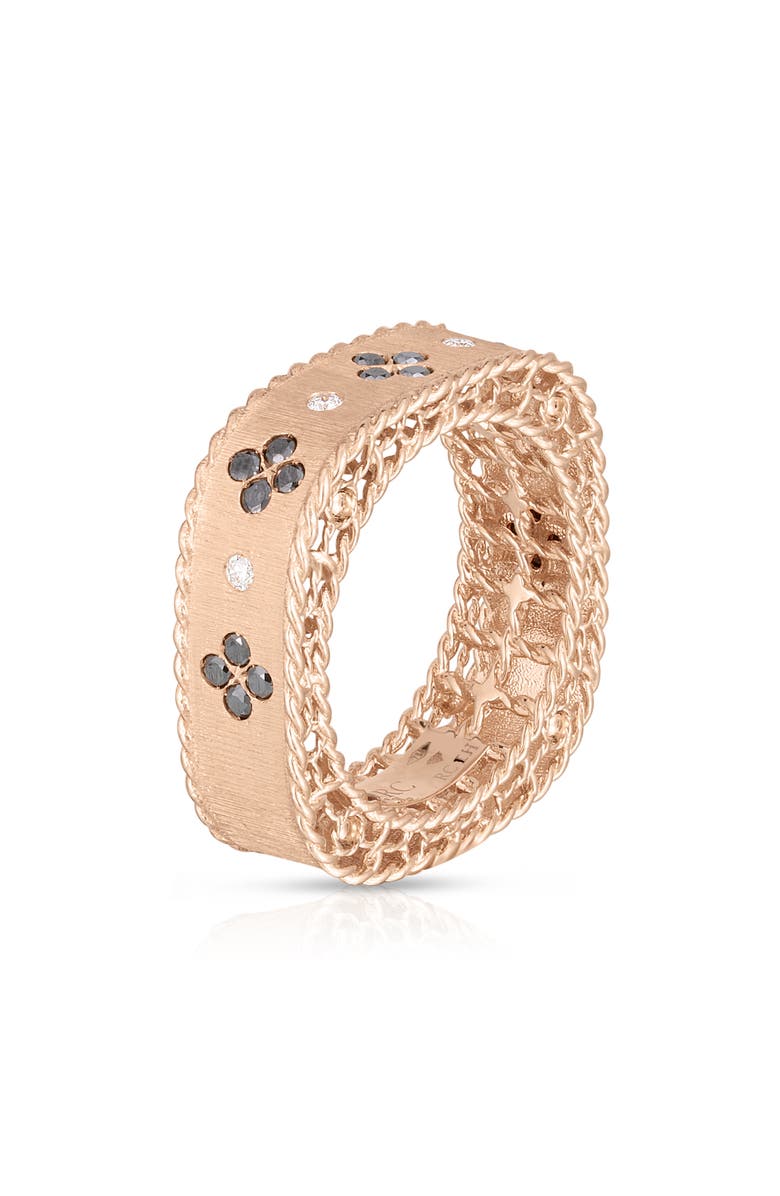 Roberto Coin Princess Square Ring, Main, color, 18K Rose Gold