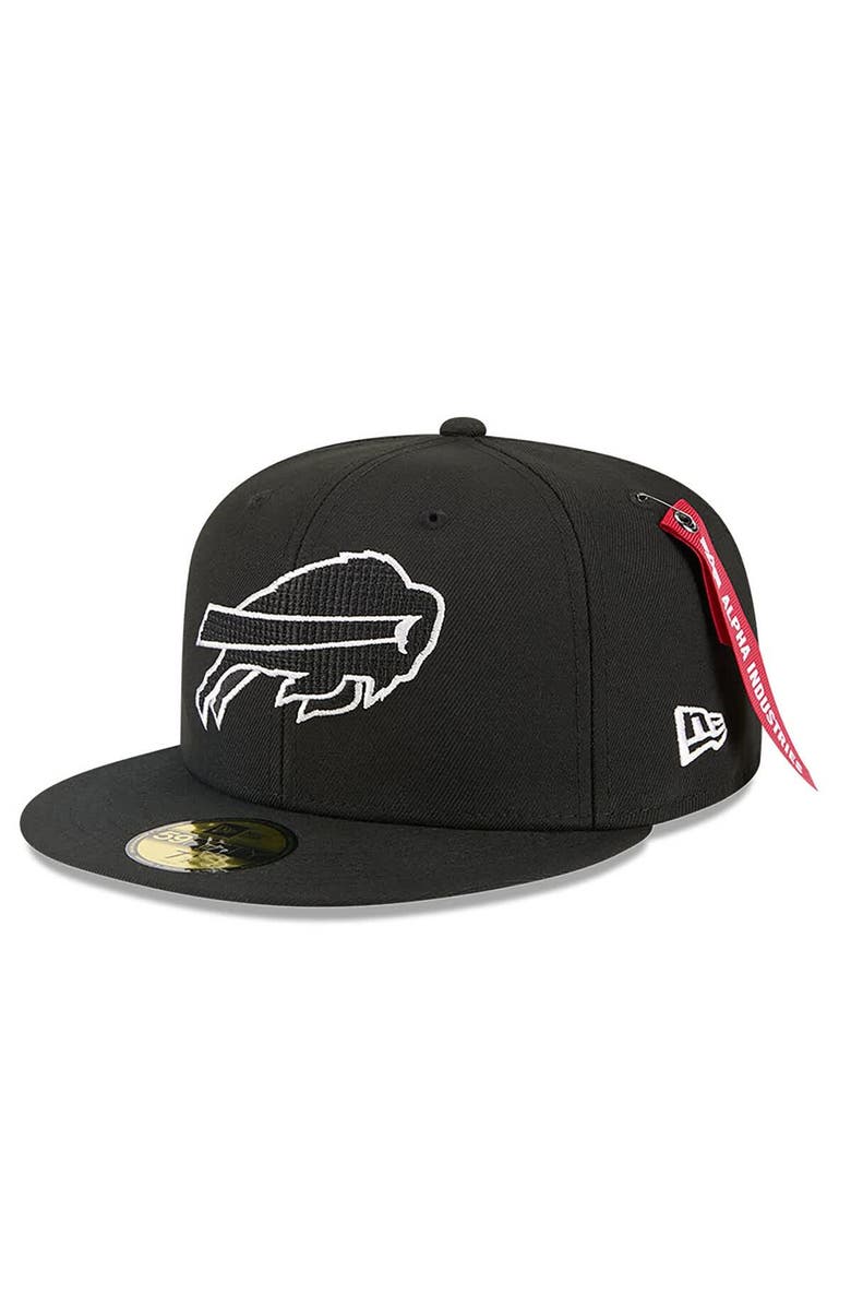 New Era x Alpha Industries Men's New Era x Alpha Industries Black Buffalo Bills 59FIFTY Fitted Hat, Main, color, Black