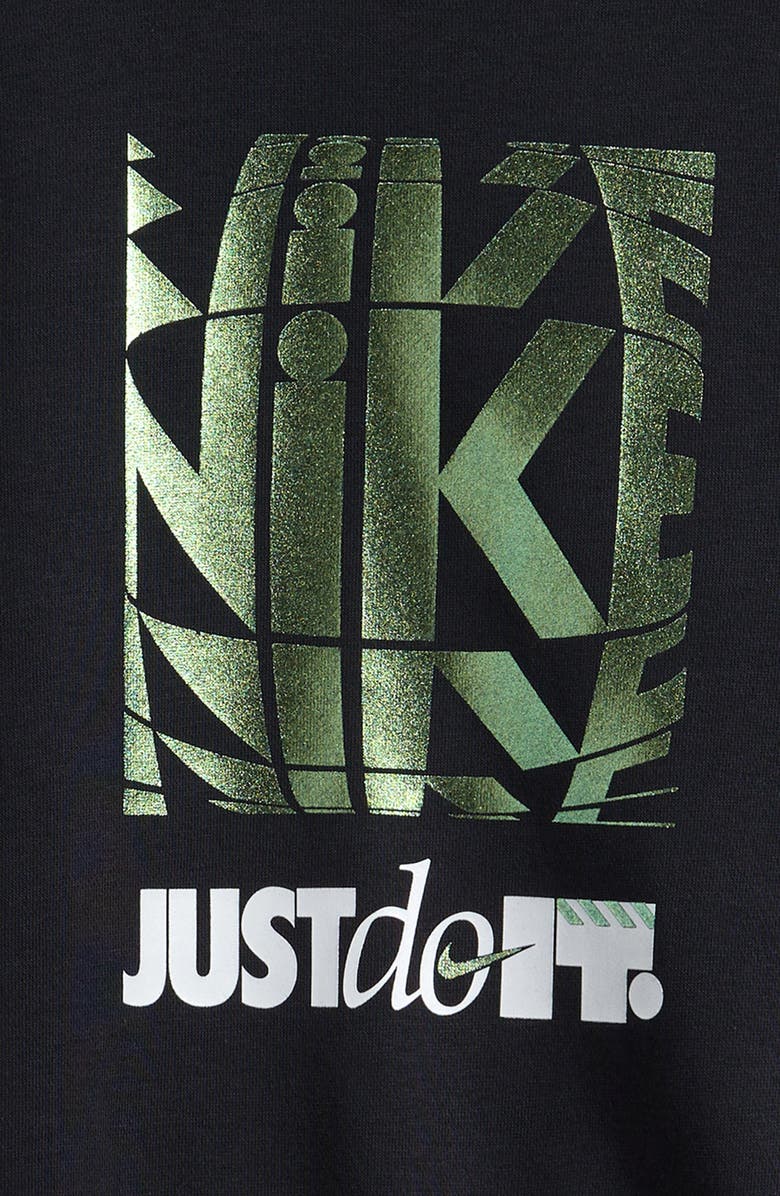 Nike Kids' Sportswear Club French Terry Sweatshirt, Alternate, color, Black/ Photon Dust