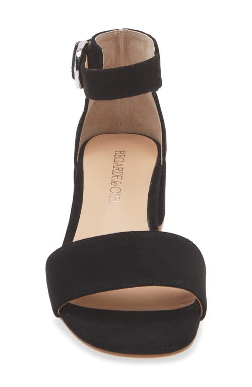 Regarde Le Ciel Yeremi Ankle Strap Sandal In Etna Black