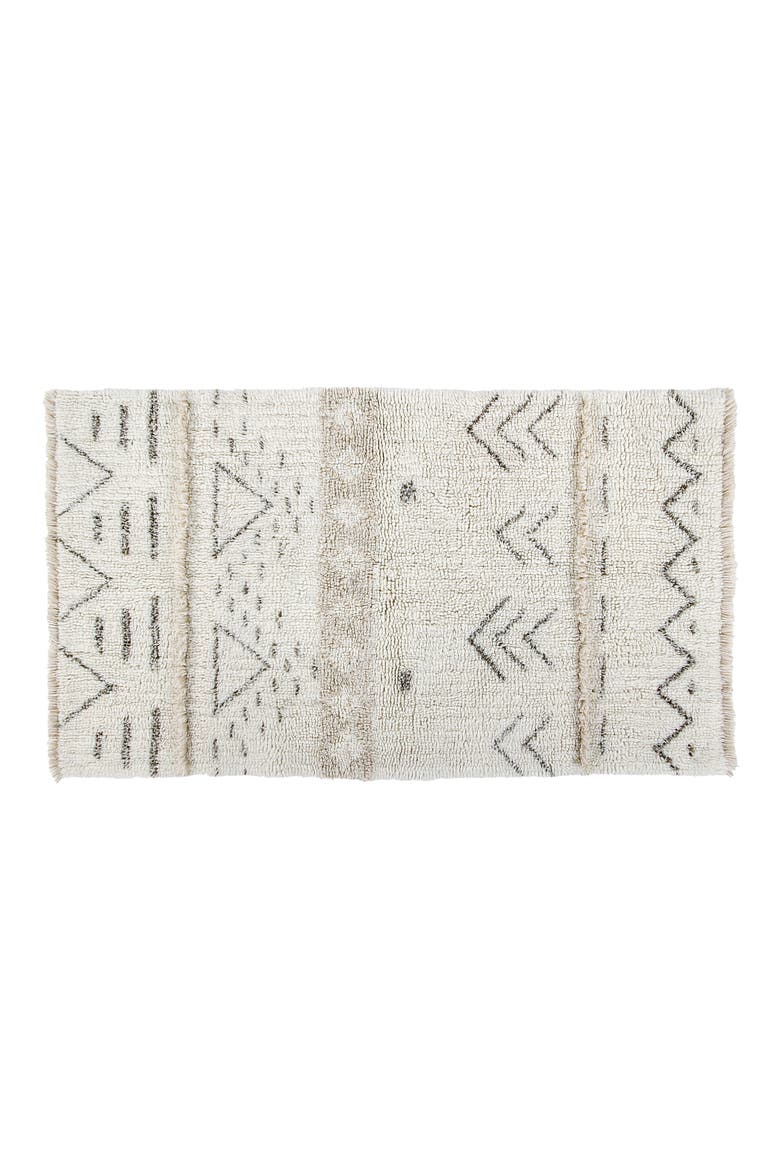 Washable Wool & Recycled Cotton Rug, Main, color, BROWN TONES