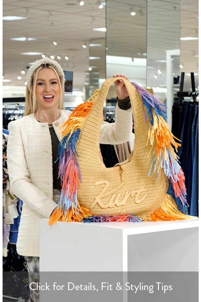 Large Kurt Fringe Hobo Bag video