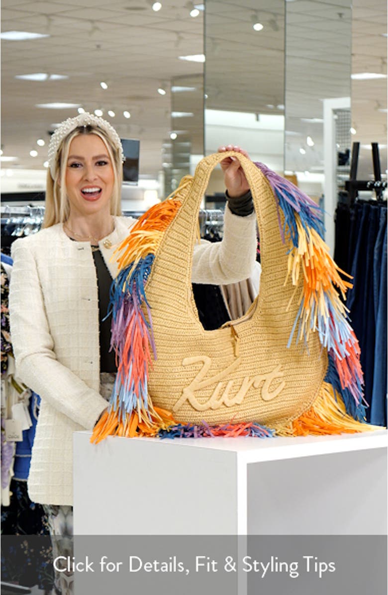 Large Kurt Fringe Hobo Bag, sales video thumbnail
