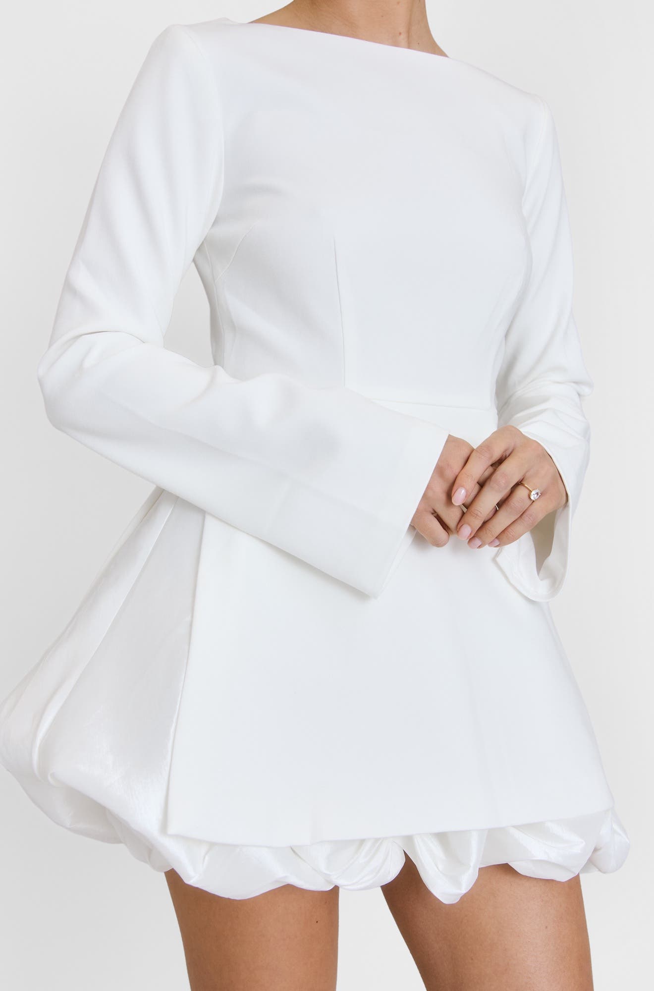 Isla Split Sleeve Bubble Hem Mini Dress - image 2