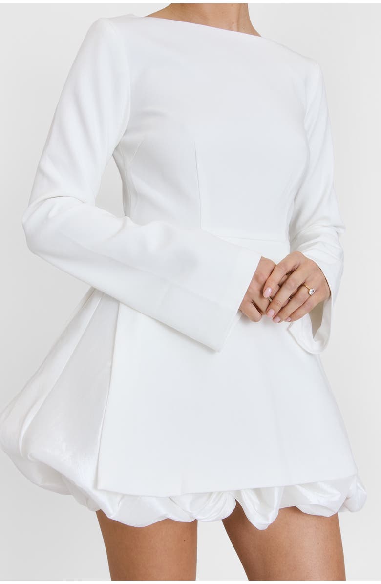 Six Stories Isla Split Sleeve Bubble Hem Mini Dress, Alternate, color, 