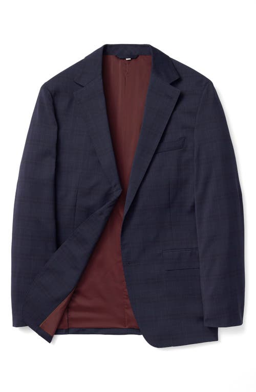 Bonobos Jetsetter Plaid Virgin Wool Suit Jacket In Blue