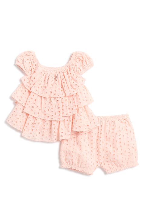 Eyelet Ruffle Tunic & Shorts Set (Baby)