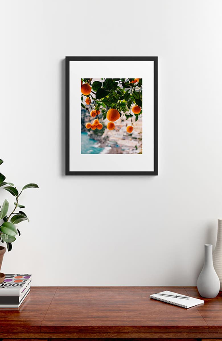 Deny Designs Alam Framed Wall Art, Alternate, color, Orange