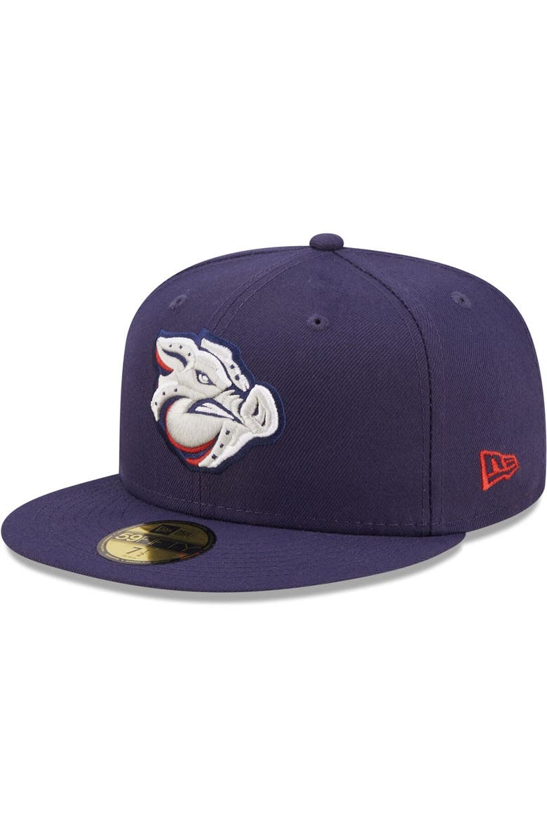New Era Men's New Era Navy Lehigh Valley IronPigs Authentic Collection 59FIFTY Fitted Hat, Alternate, color, 
