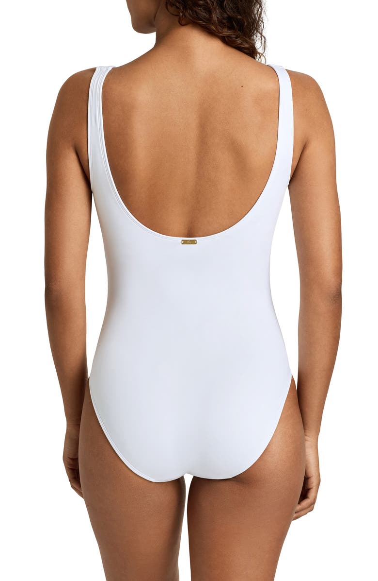 Lauren Ralph Lauren Ring Underwire One-Piece Swimsuit, Alternate, color, White