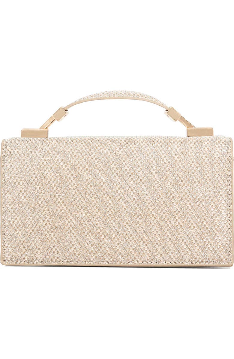 Dune London Skilled Metallic Mesh Convertible Shoulder Bag, Alternate, color, Gold