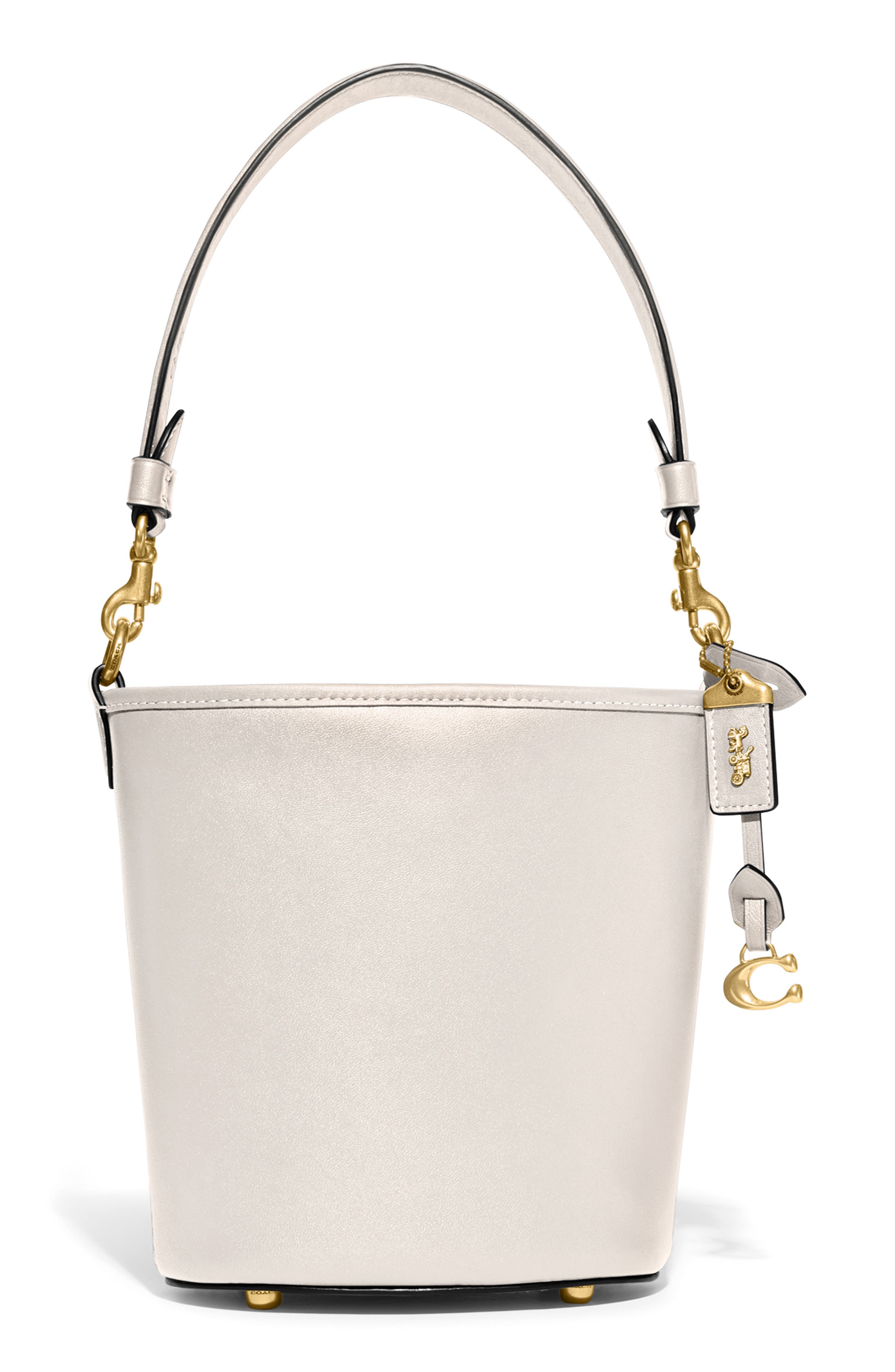 Dakota Glovetanned Leather Bucket Bag, Main, color, B4/ CHALK