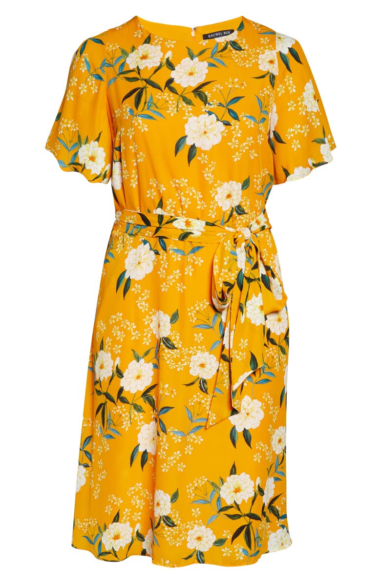 Rachel Roy Collection Floral Print Dress, Alternate, color, 