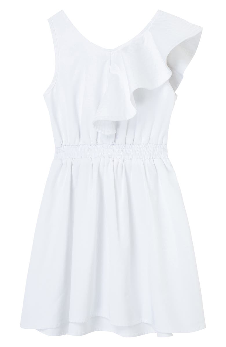 Habitual Kids' Ruffle Fit & Flare Dress, Alternate, color, 
