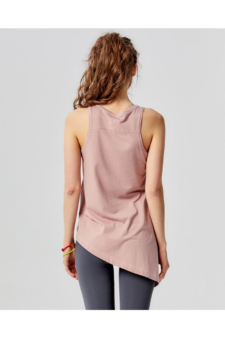 Sidekick Long Tie Tank, Alternate, color, Mauve Pink