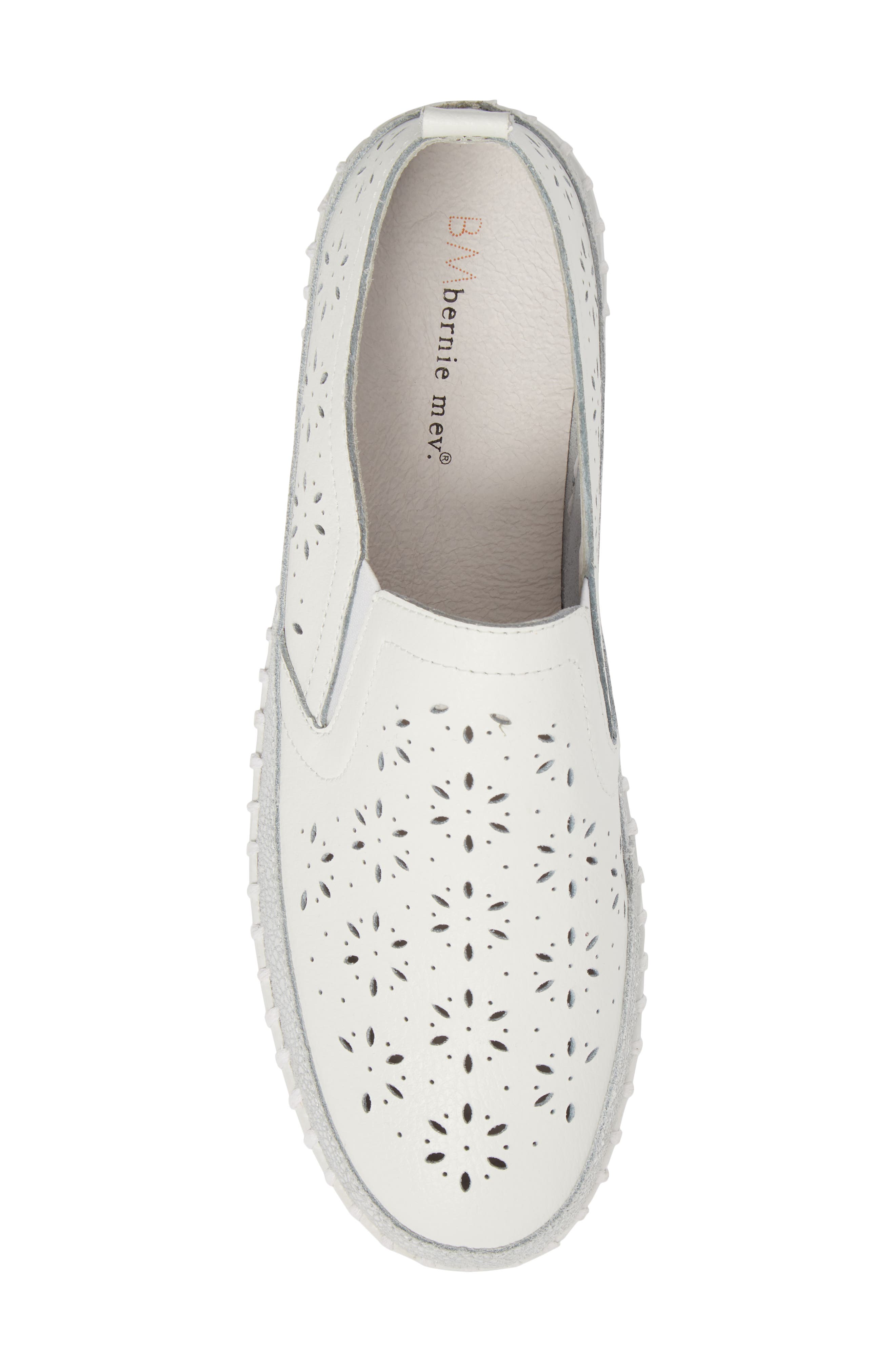 Perforated Slip-On Sneaker, Alternate, color, WHITE