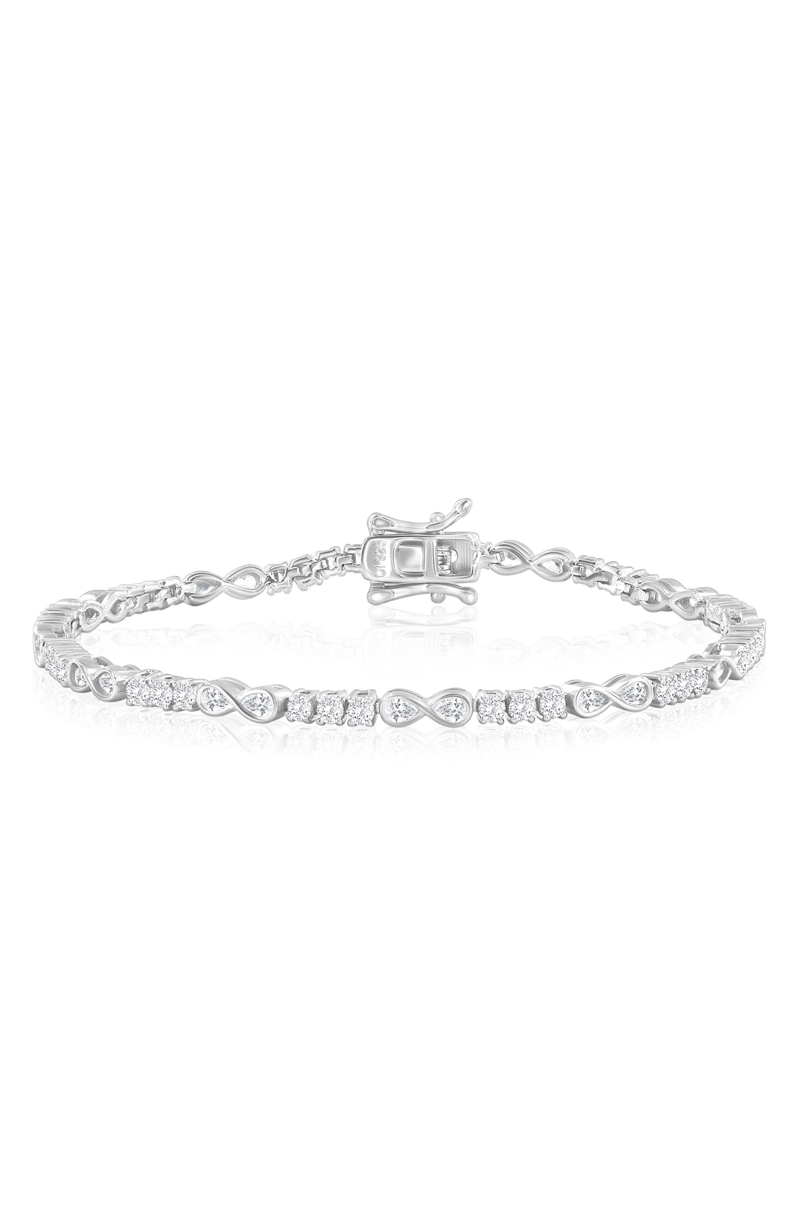 Infinity Cubic Zirconia Tennis Bracelet