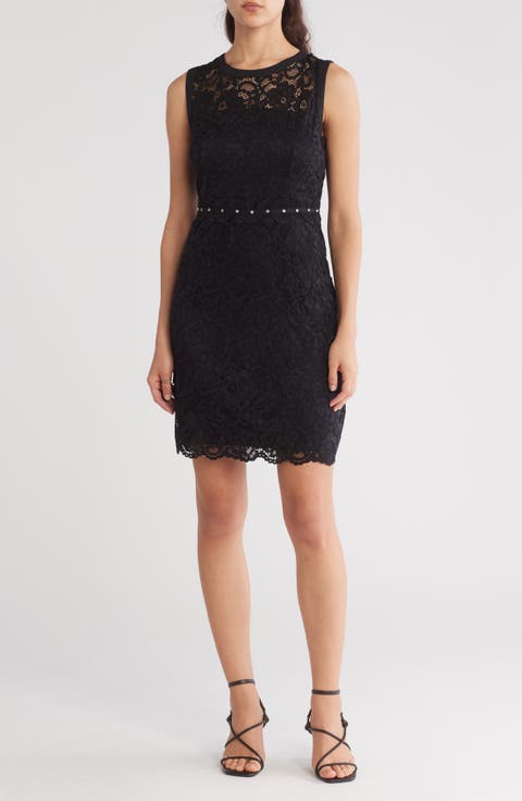 Lace Sheath Minidress
