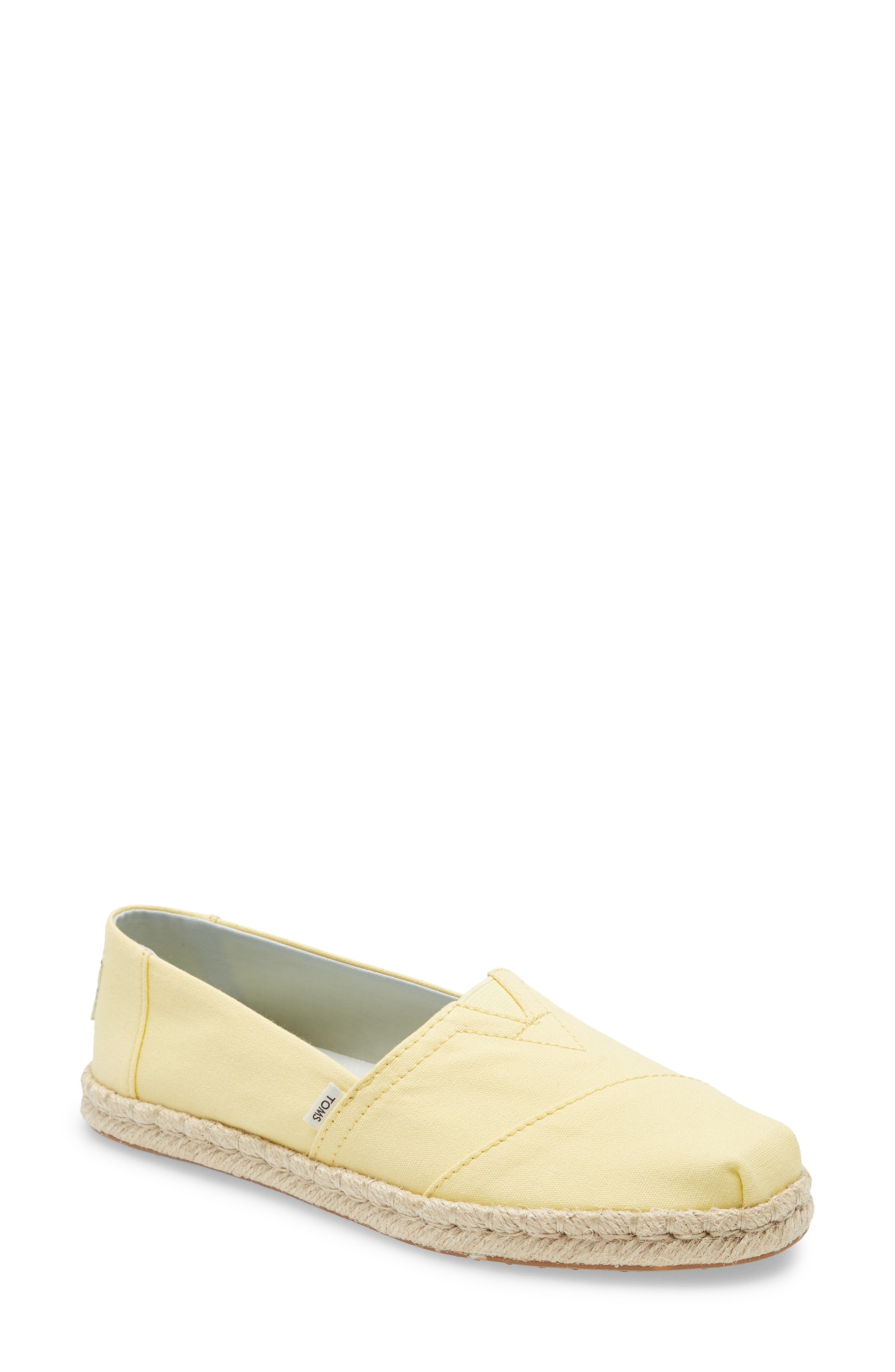 Alpargata Slip-On, Main, color, YELLOW FABRIC