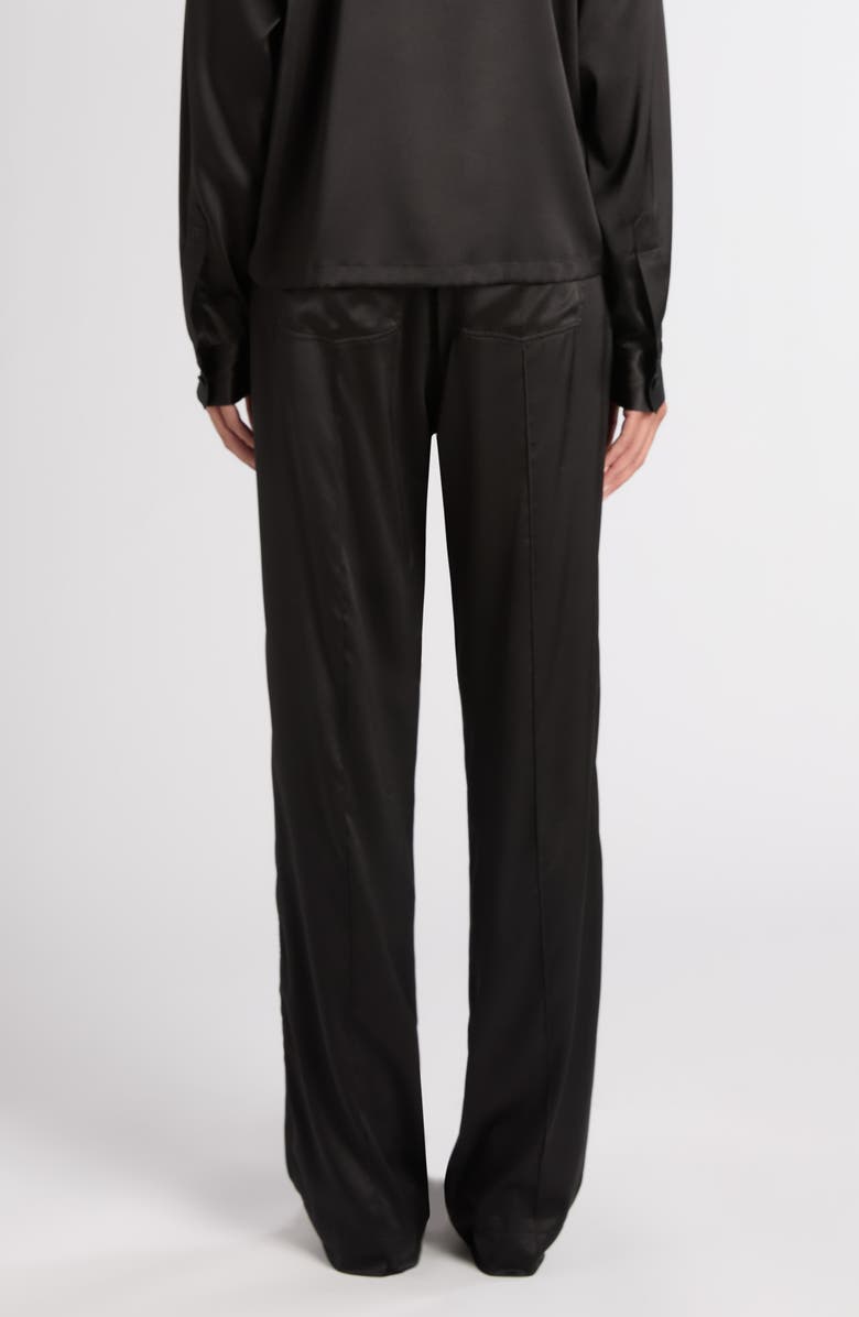 TOM FORD Stretch Silk Satin PJ Pants, Alternate, color, Black