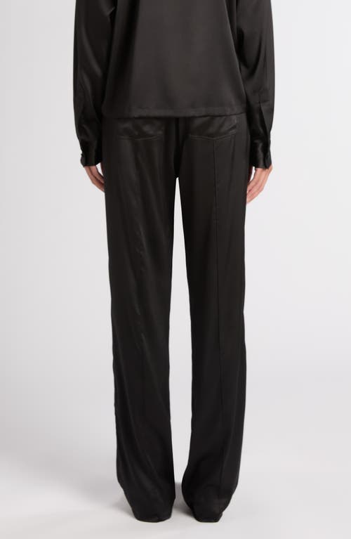 Tom Ford Stretch Silk Satin Pj Pants In Black