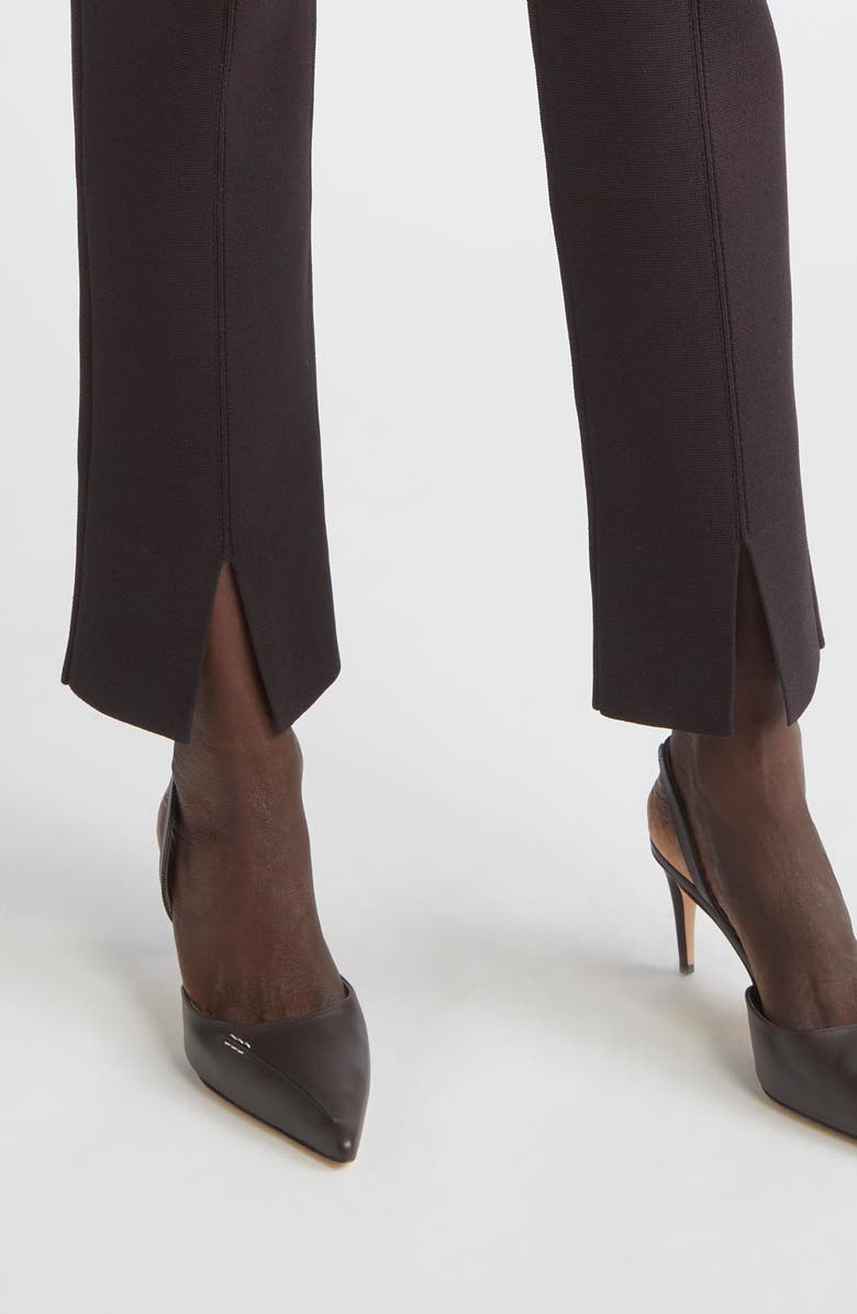 ST. JOHN Milano Stretch Knit Slim Leg Pants, Alternate, color, Mocha