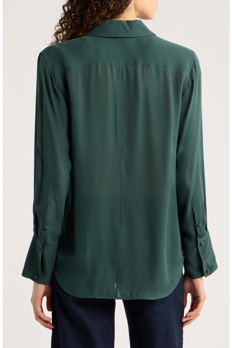 The Standard Silk Shirt, Alternate, color, FOREST NIGHT