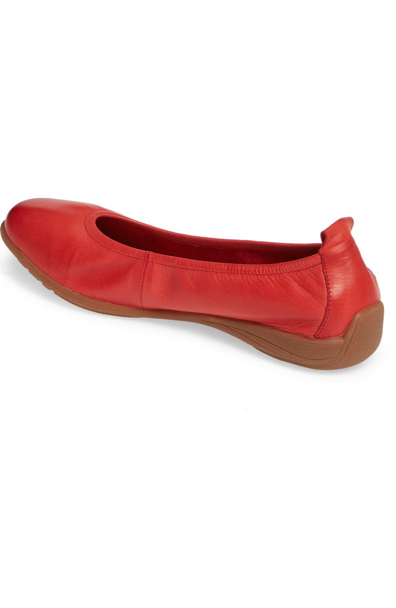 Josef Seibel Fenja 01 Flat, Alternate, color, Red Leather