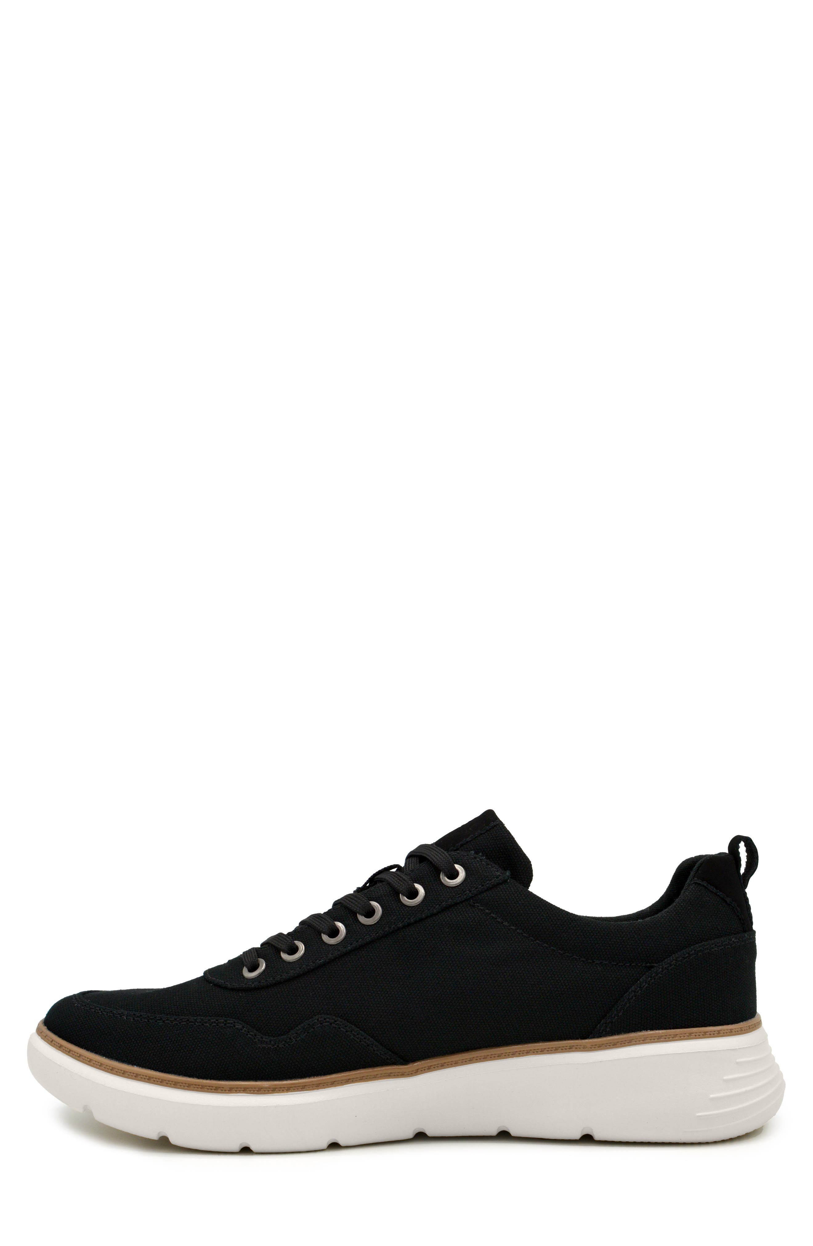 DELO Go Green Low Top Sneaker, Alternate, color, Black