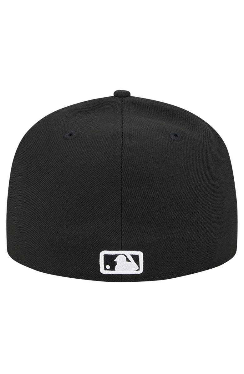 New Era Men's New Era Black Seattle Mariners Logo 59FIFTY Fitted Hat, Alternate, color, Black
