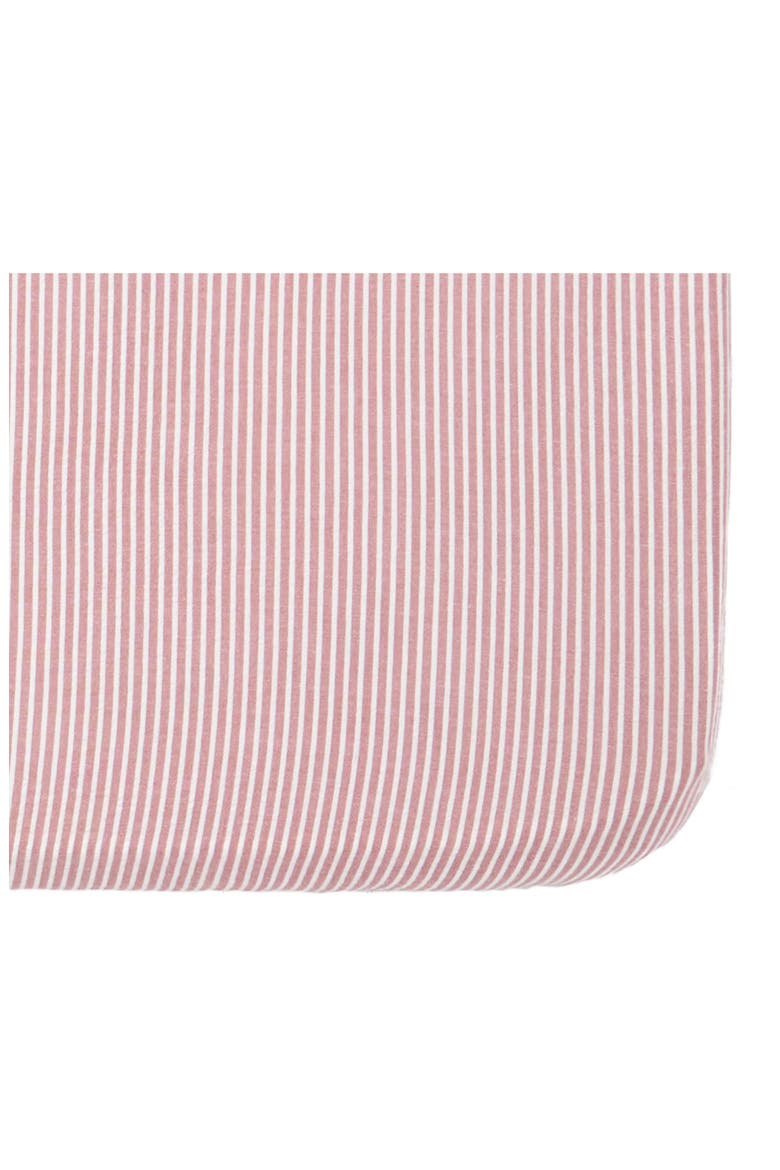 Organic Cotton Seersucker Crib Sheet, Alternate, color, ANCHOR RED