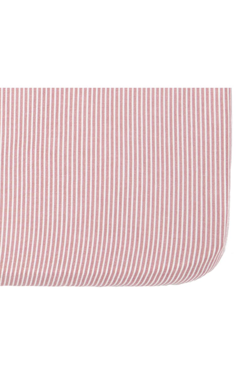 Pehr Organic Cotton Seersucker Crib Sheet, Alternate, color, Anchor Red