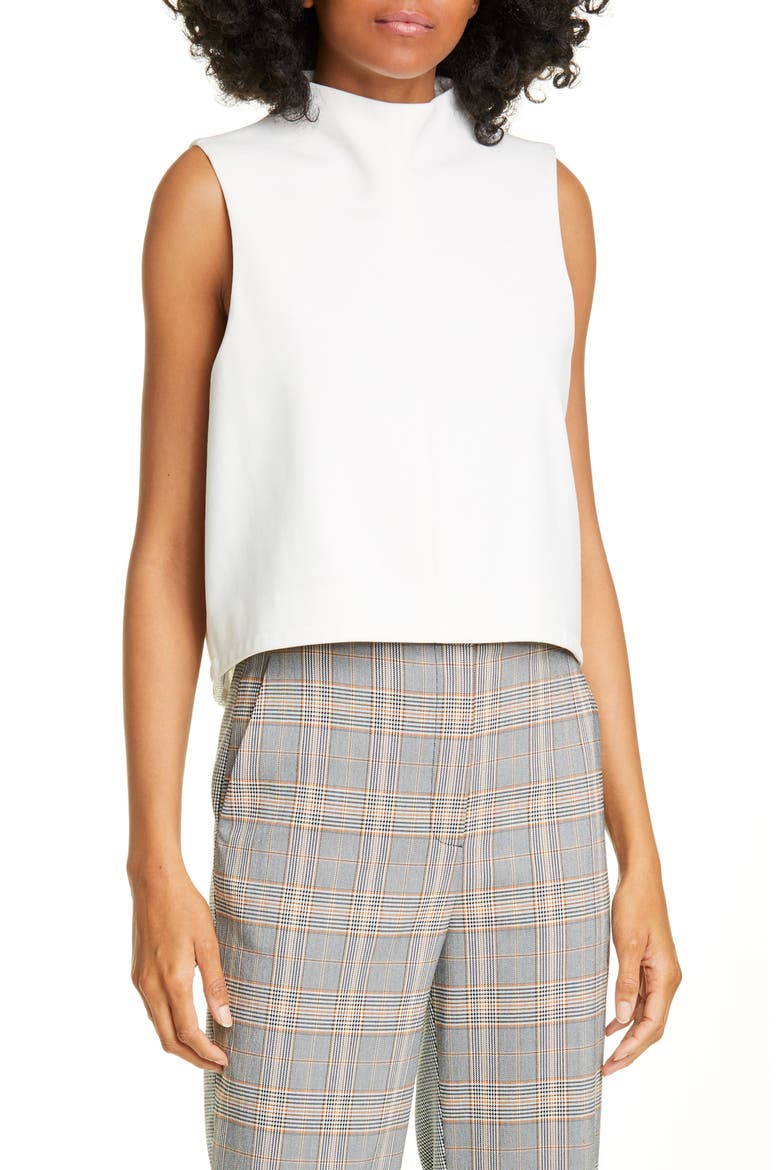 Funnel Neck Top, Main, color, IVORY
