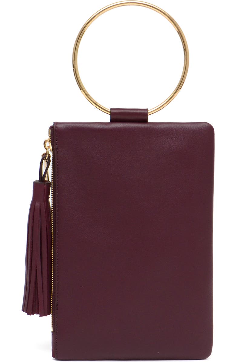 Thacker Nolita Leather Ring Clutch, Alternate, color,