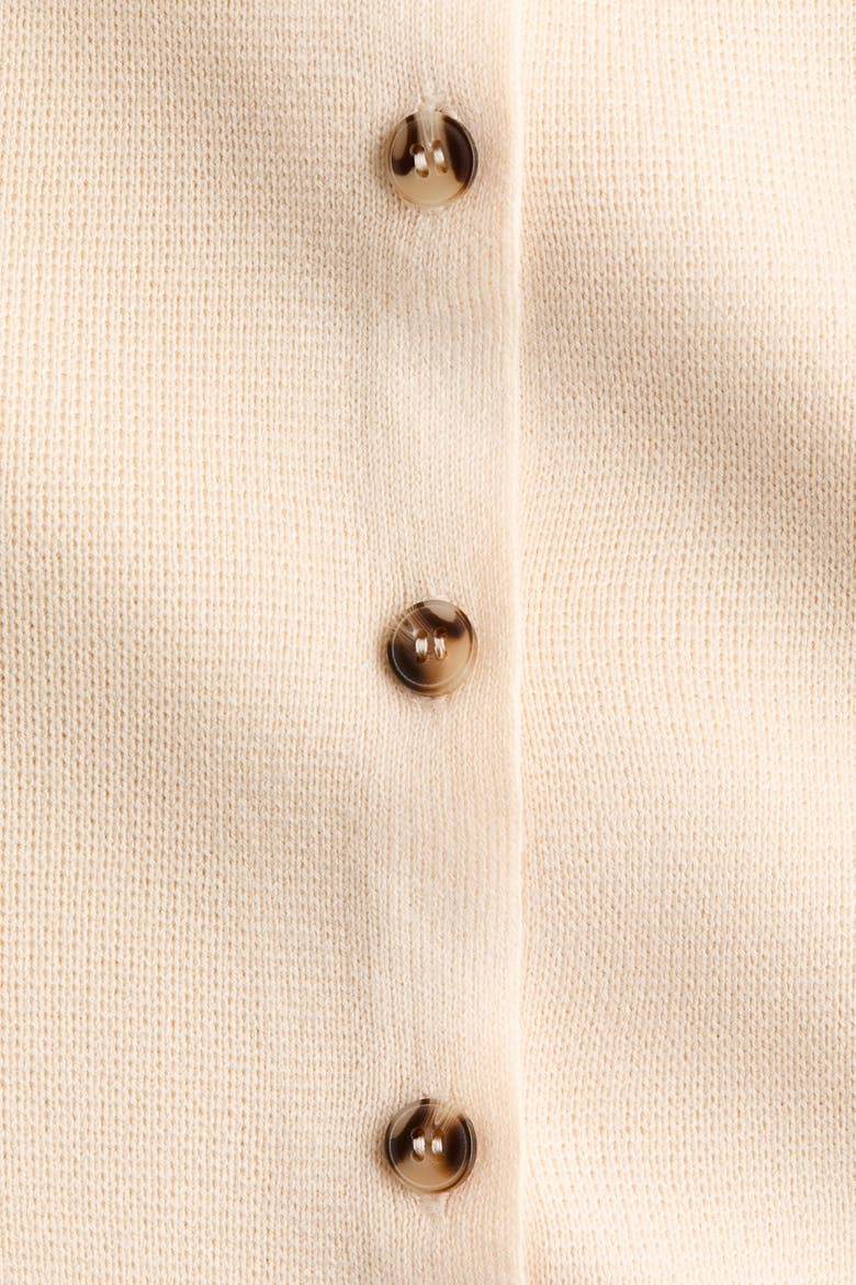 Off-the-shoulder Cardigan, Alternate, color, Light beige