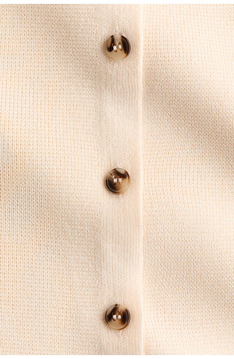 H&M Off-the-shoulder Cardigan, Alternate, color, Light Beige