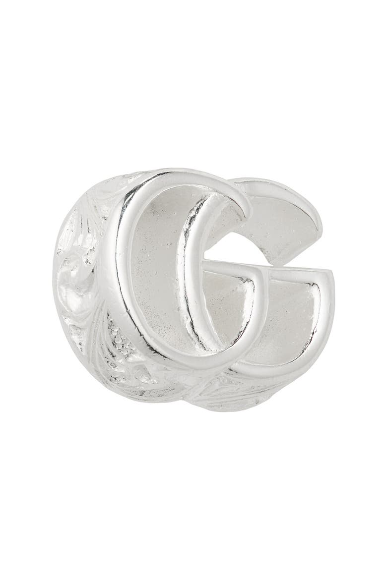 Double-G Sterling Silver Stud Earrings, Alternate, color, NO COLOR
