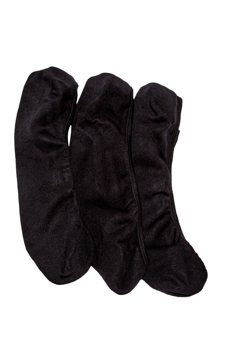 shimera Micro Fiber Foot Liner - Pack of 3, Main, color,