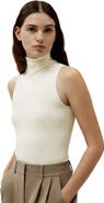 Lilysilk Minimalist Sleeveless Turtleneck Top