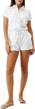 Melissa Odabash Cheryl Cotton Blend Terry Cover-Up Romper
