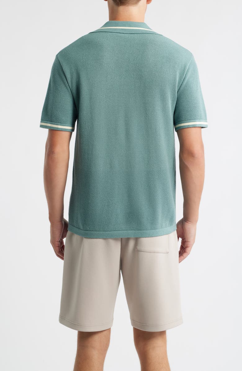 MAVRANS Textured Polo Sweater, Alternate, color, Blue