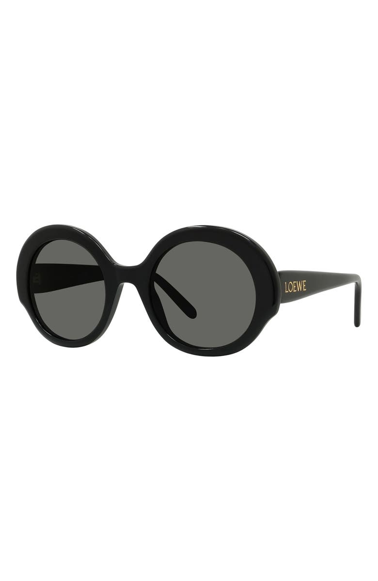 Loewe Thin 52mm Round Sunglasses, Alternate, color, 