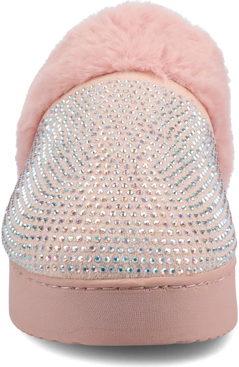 Journee Collection Ember Faux Shearling Slipper, Alternate, color, Pink