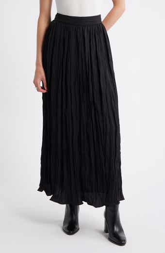 Nordstrom Crinkle A-Line Maxi Skirt